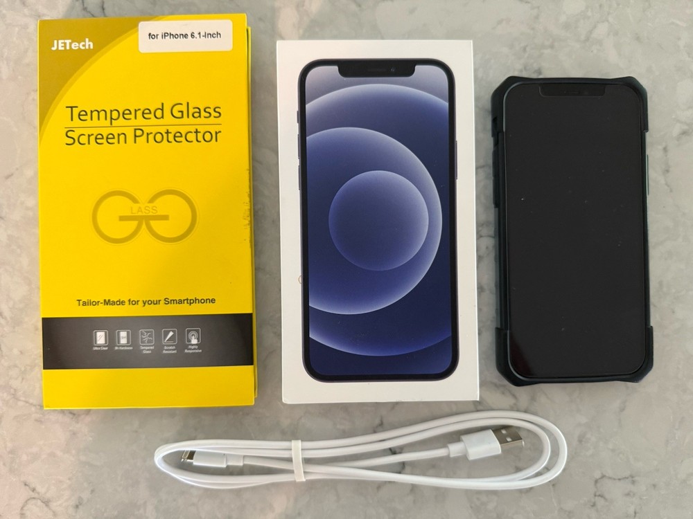 iPhone 12 With Screen Protector 64GB - Works Great!
