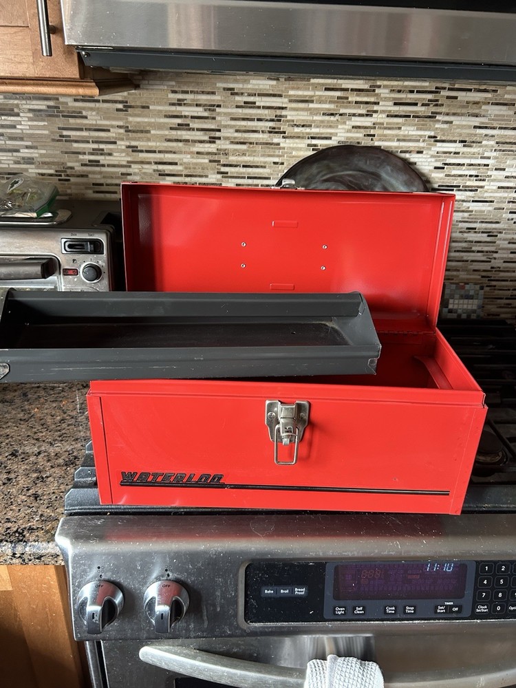 Waterloo 16” multi purpose tool box w/top tray