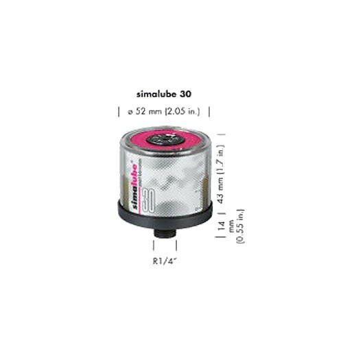 10pc Simatec Simalube 30 ML Single Point Automatic Lubricator (Select Filling)