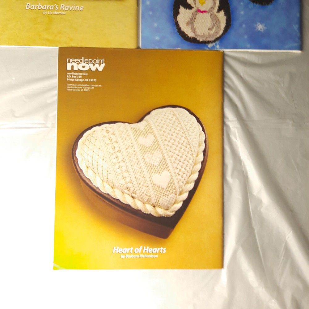 5 Needlepoint Now Magazine Issues 2008 and 2009 mixed set