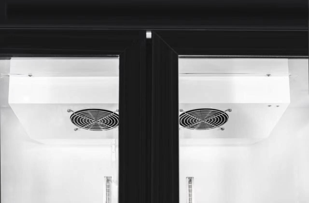 Fricool 2-Glass Door Merchandiser Refrigerator Beverage Cooler NEW