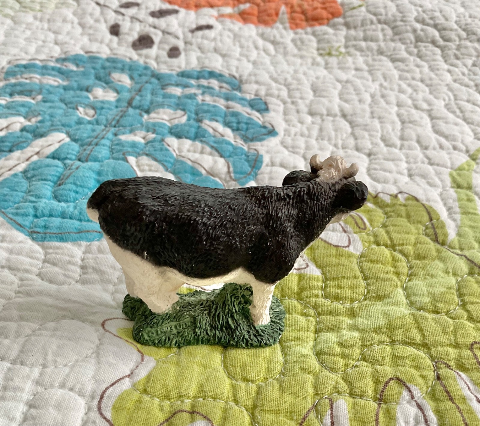 Lot of 9 Random Resin Cow Figurines, 1-3.5"!