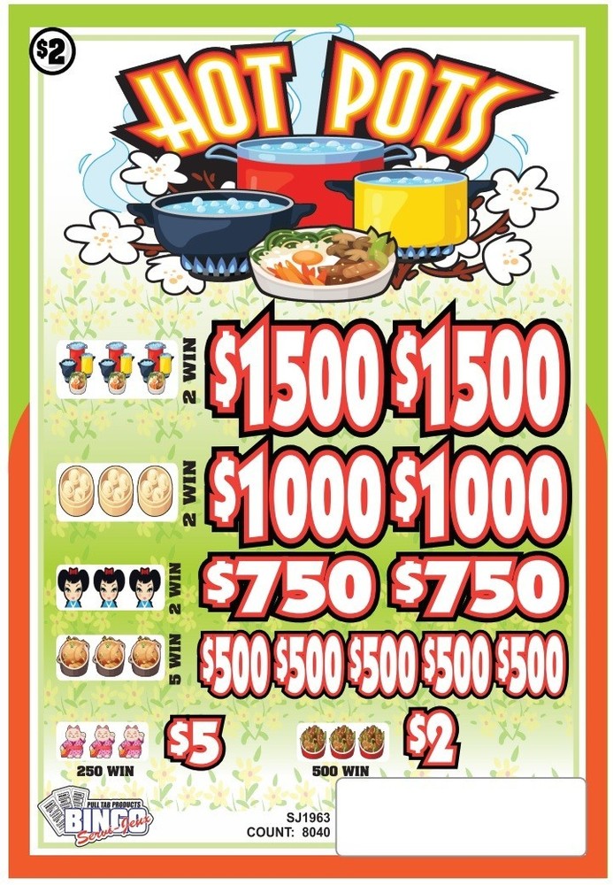 NEW pull tickets HOT POTS - Instant Tabs
