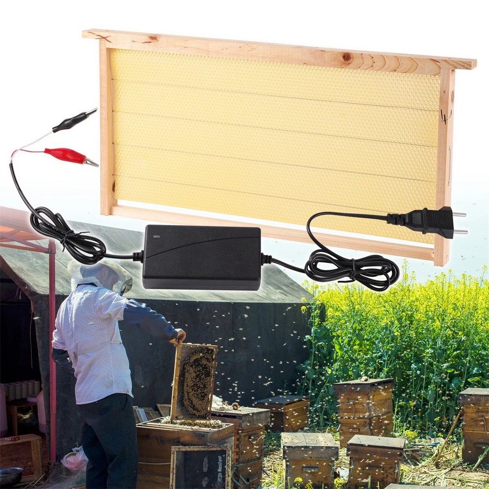 1Set Electric Embedded Hive Heating Unit Beekeeping Electric Embedded Hive Frame
