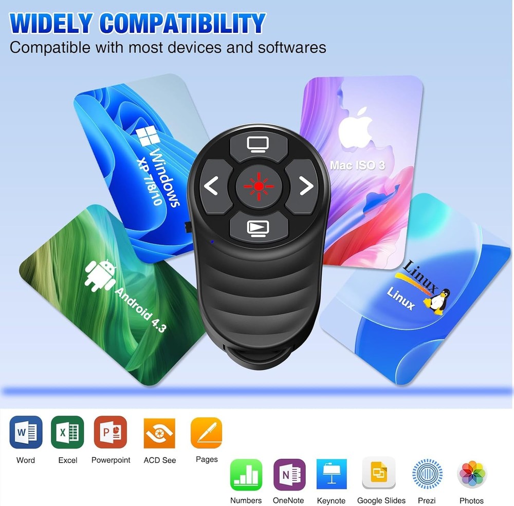 Wireless Presentation Clicker Remote for Slides