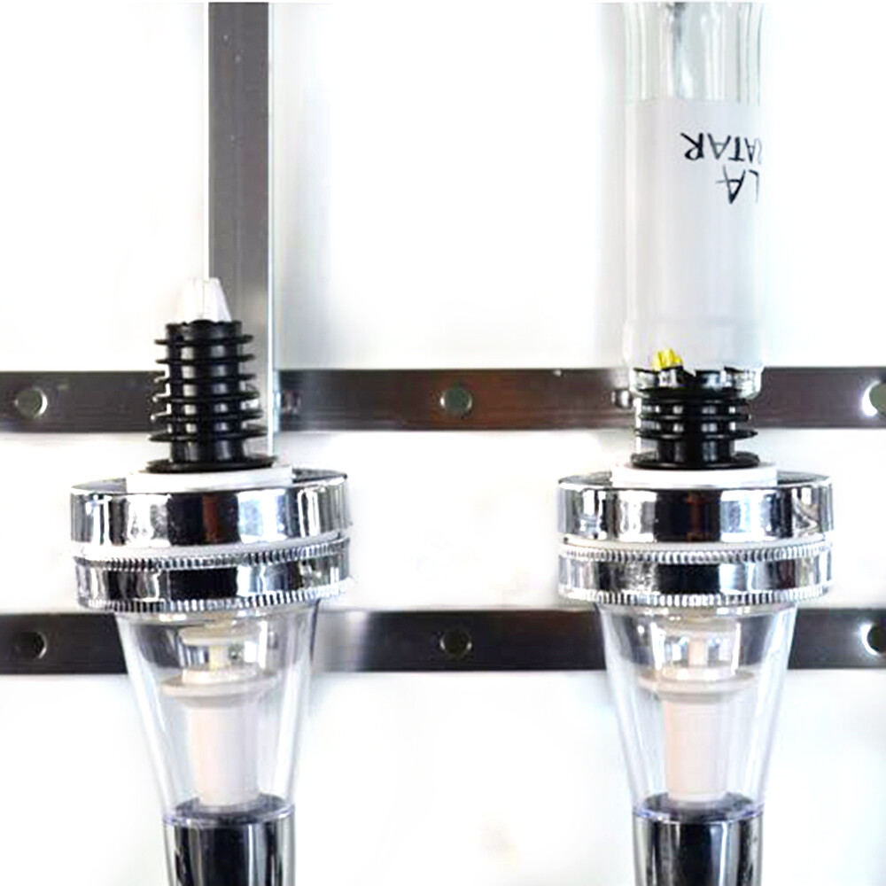 6 Bottle Liquor Dispenser Alcohol Drink Bar Beverage Whiskey Shot Stand Home