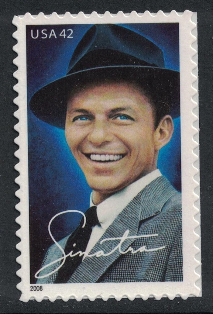 Scott 4265- Frank Sinatra, Singer- MNH (S/A) 42c 2008- unused mint stamp