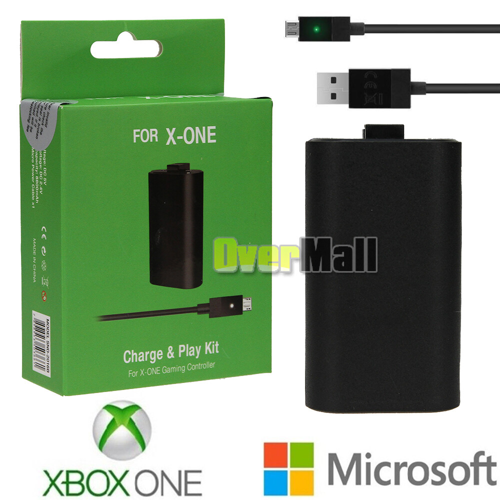 1/2 Rechargeable Battery for Xbox one S X Controller W/ Micro USB Charging Cable