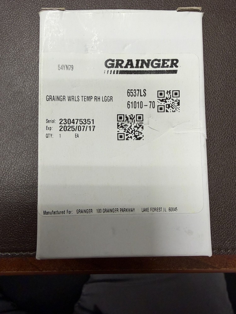 Traceable 6537 Temperature/Humidity Bluetooth Enabled Data Logger Exp 07/2025