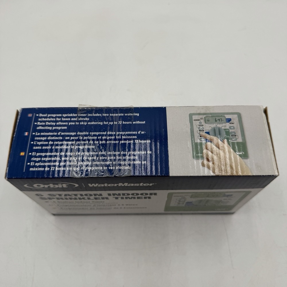 Orbit WaterMaster 6 Station Dual Program Sprinkler Timer Model 57196 - New