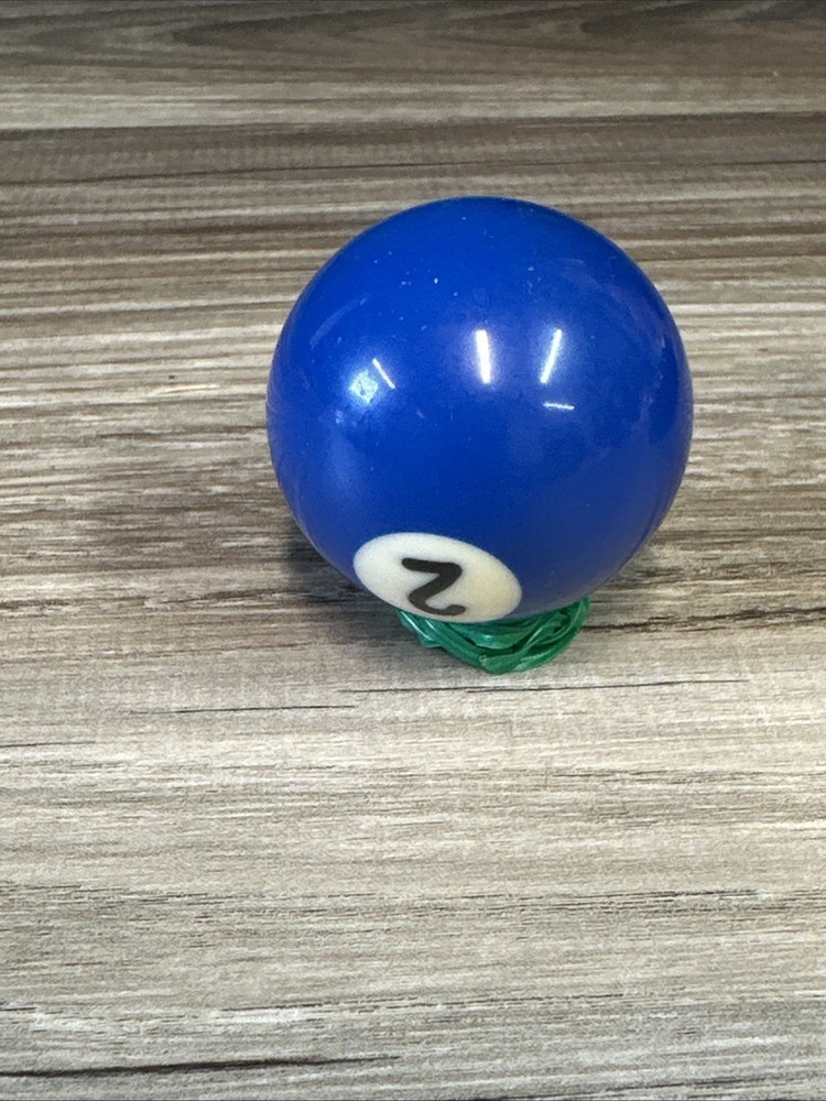 Mini Pool Ball #2 Blue Solid 1.5" Diameter Miniature Billiard Replacement Vtg