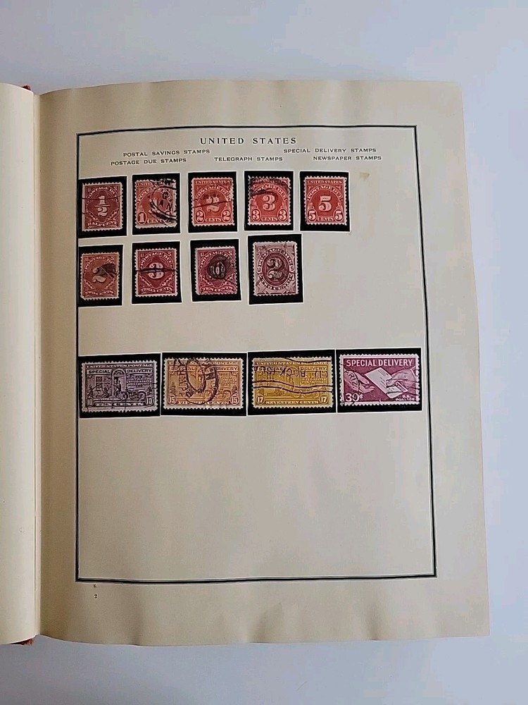 Modern Postage Stamp Album Fully Illustrated 1925 Edition