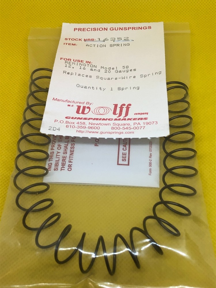 Remington Model 58 Action Spring New Replace Old Square Wire WOLFF 16352