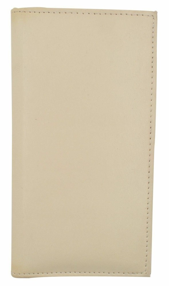 Basic Checkbook Cover Cream NEW