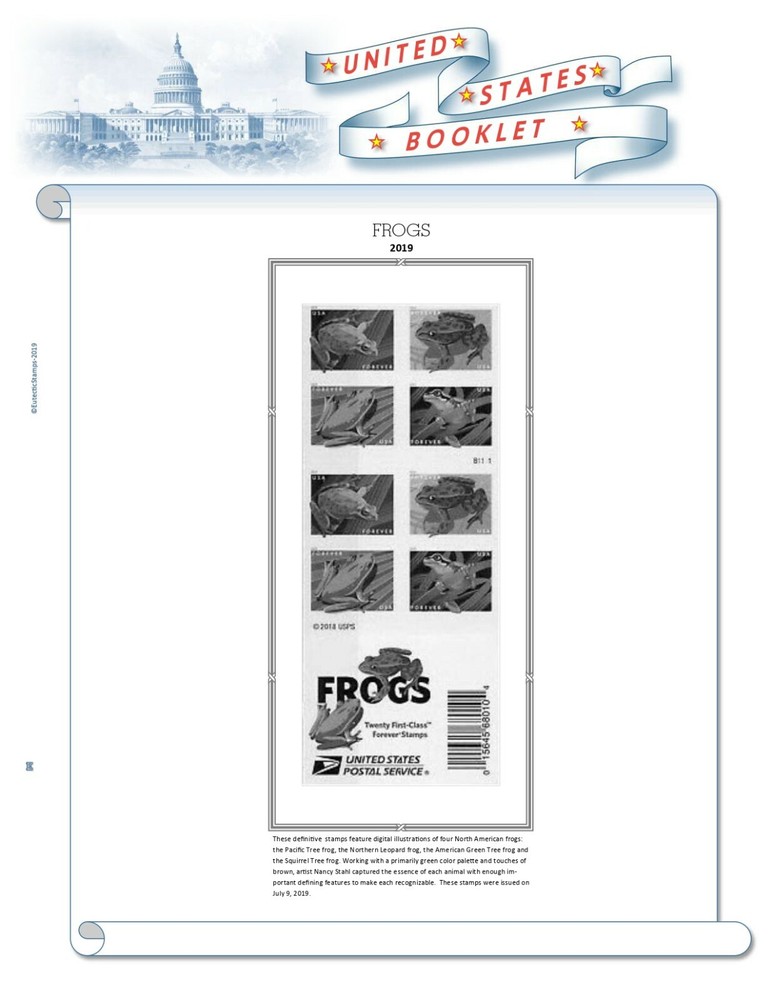 2019 U.S. Regular Issue Singles COMPLETE Supplement (White Ace Alternative)