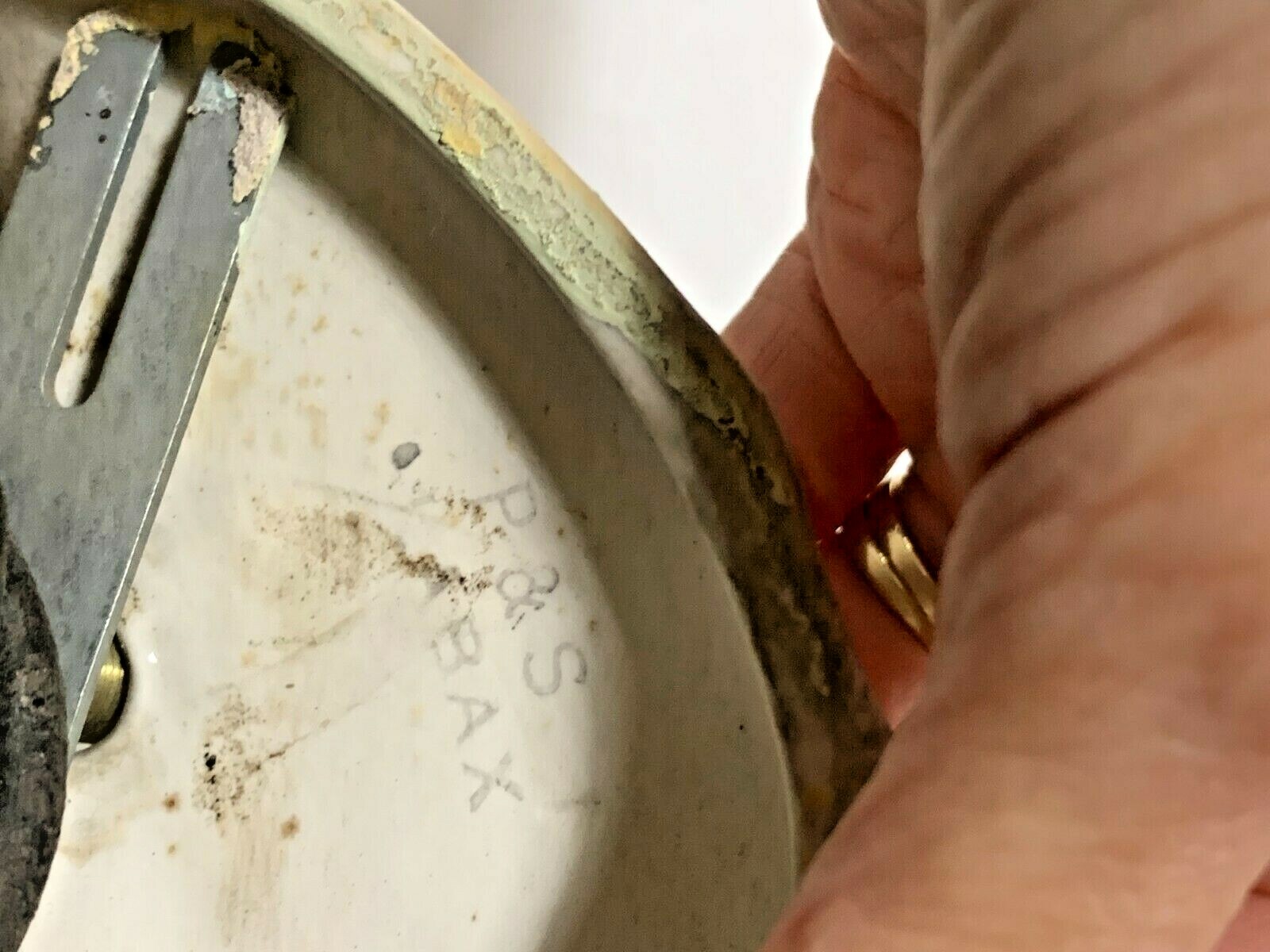 Vtg Deco White Porcelain Wall Light Fixture Pull Chain Outlet Sconce Bathroom