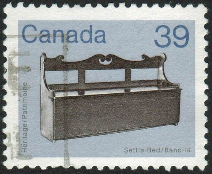 Canada sc#928 Artifact: Settle-Bed, Used