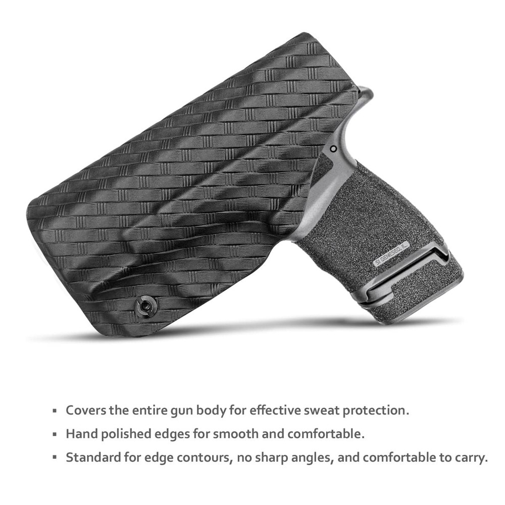 Hellcat Holster Carbon Fiber Kydex IWB Springfield Concealed Carry Open Muzzle