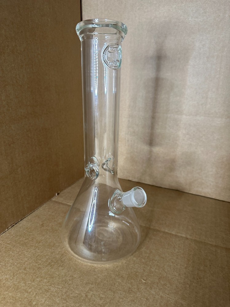 13″ Compton Glass Beaker Bong, Water Pipe Grinder Combo