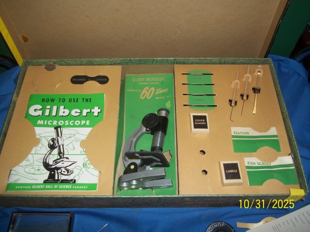 Vintage Gilbert No 5 Microscope Set