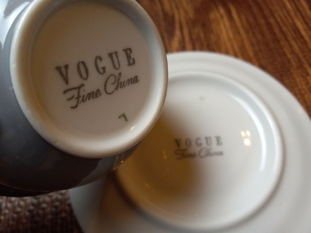Vogue Silver Lace Cup & Saucer