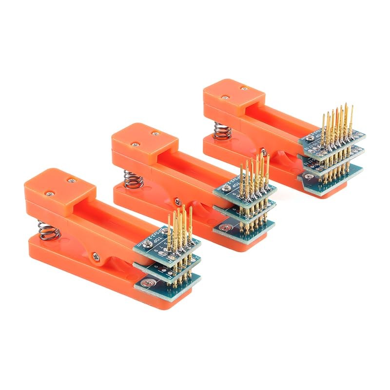 2Pcs 2.54mm Double Row 4Pin Test Clip Module Board 2 * 4Pin Program Burning C...