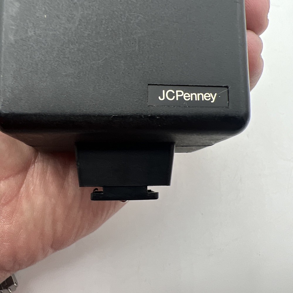 VINTAGE JC PENNEY THYRISTOR ELECTRONIC STROBE CAMERA FLASH HOT SHOE - TESTED