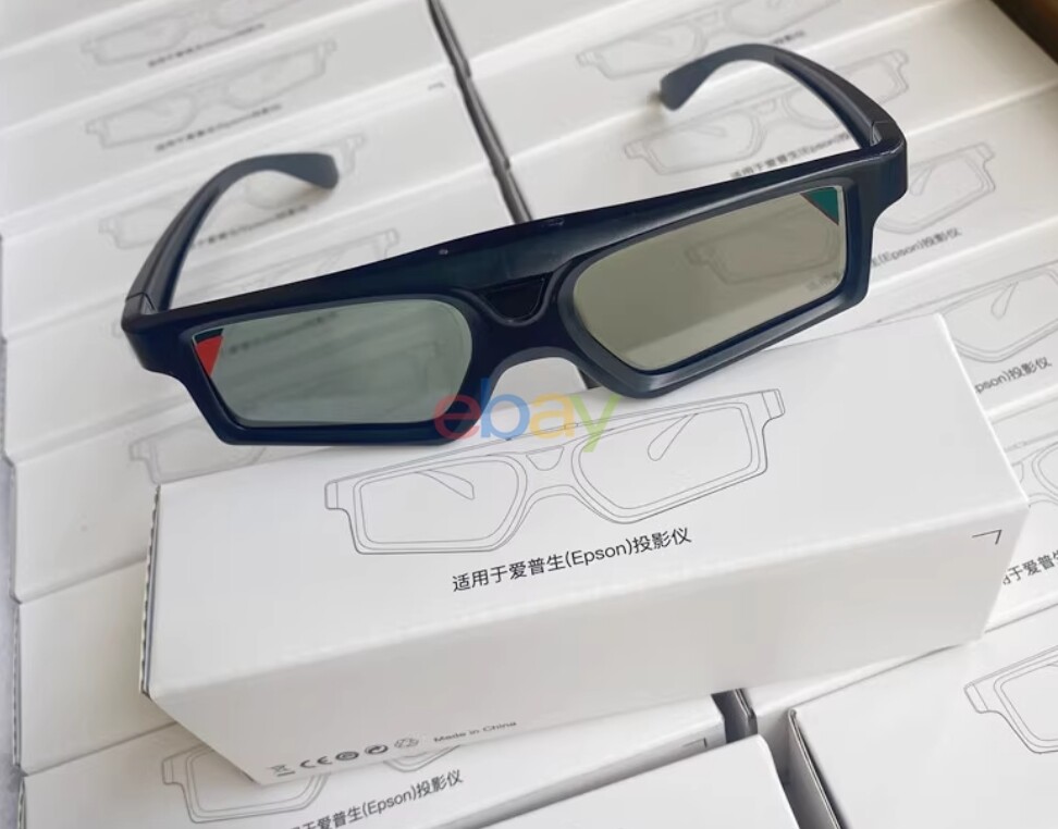 Rechargeable Bluetooth RF 3D Active Glasses For Epson 3D TV Projectors TW5700TX