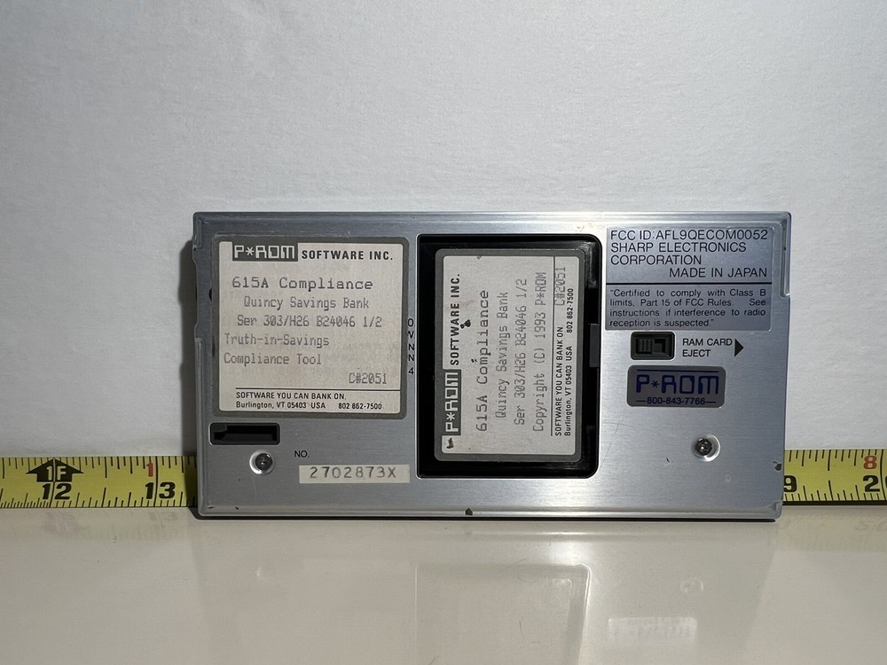 Sharp Pocket Computer PC-1270 w/ RAM Card, Untested