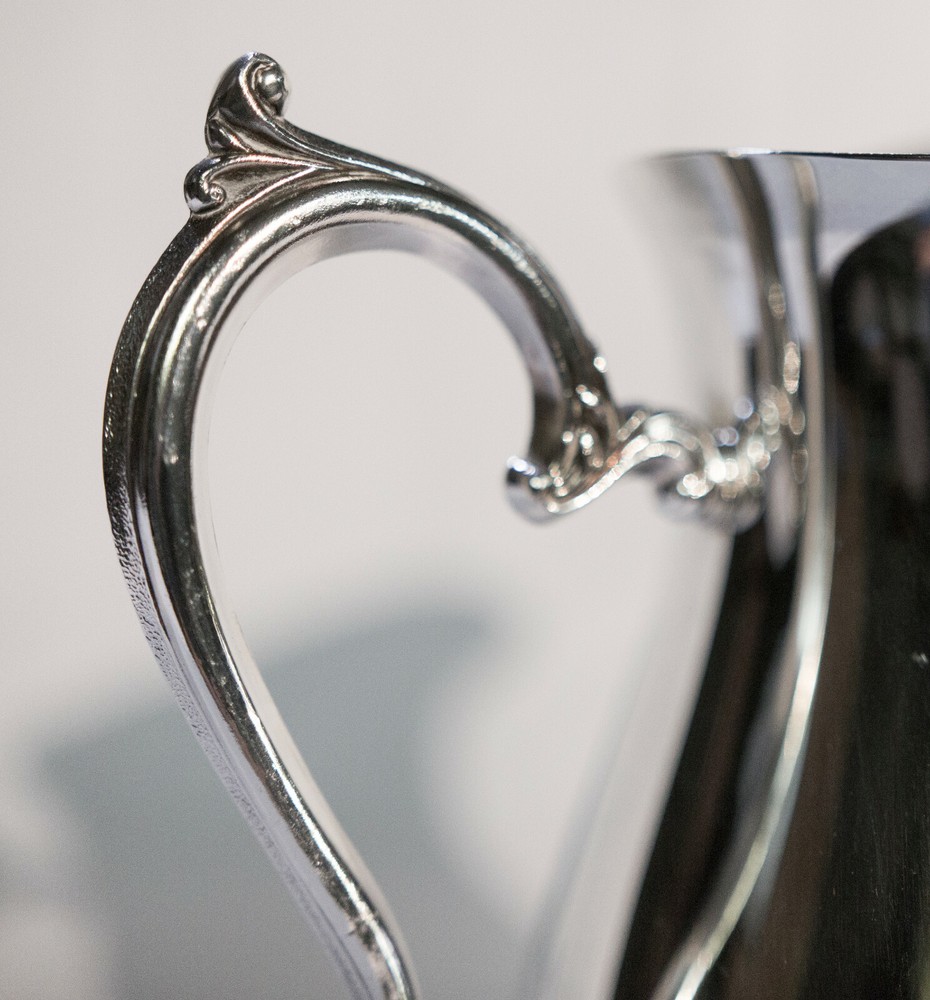 Silver Pitcher with Ice Guard