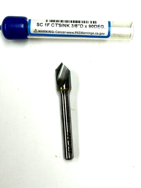 3/8" 90 DEGREE SINGLE FLUTE SOLID CARBIDE COUNTERSINK - OSG 700-3752