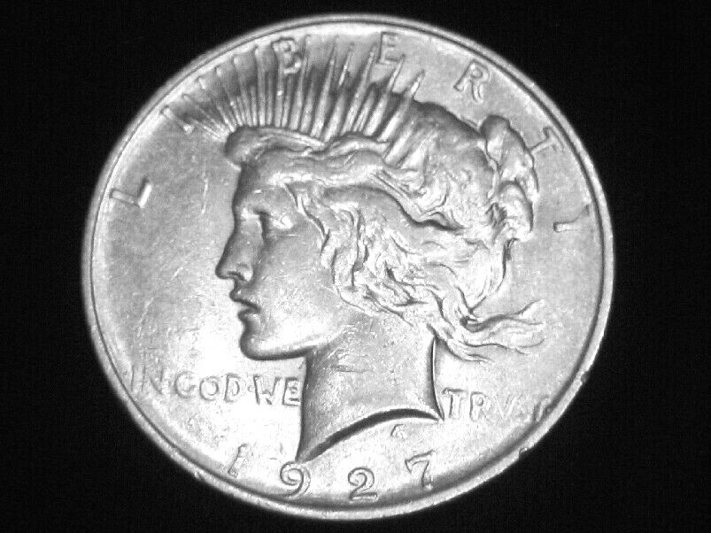 1927-D Peace Dollar --- Almost Uncirculated