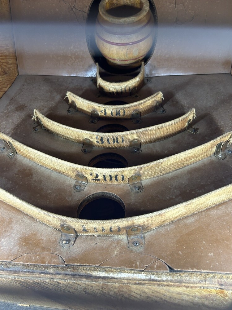 Circa 1940. Roll-A-Ball Skeeball Very rare Original Condition