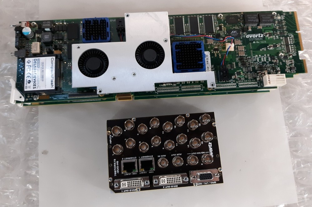 Evertz 7867VIPA16-DUO-HS HD/SDI/SD Multi Image Display Processor w/ Backplane