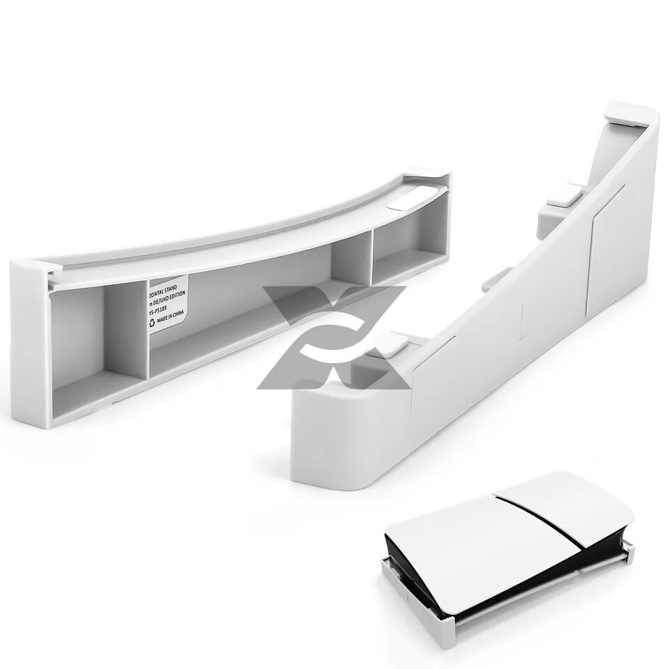 Horizontal Mount for PS5 Slim/PRO Disc/Digital Console Base Stand Holder White