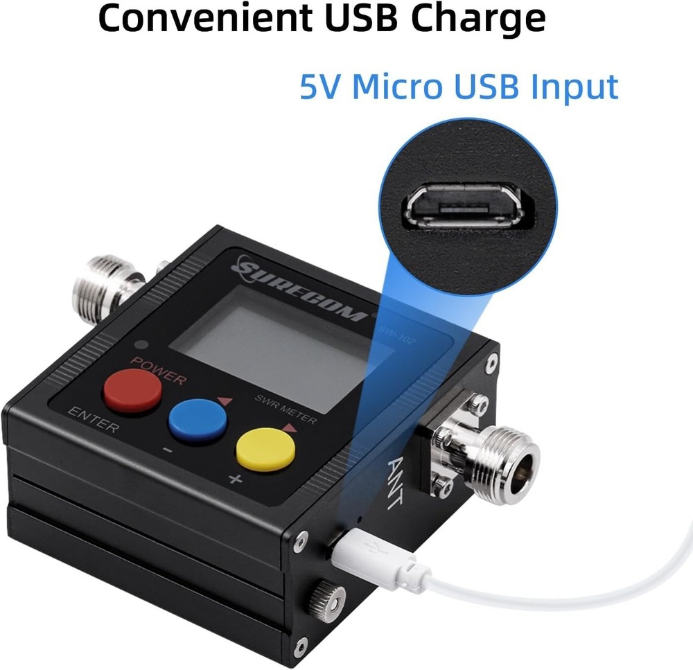 SW-102 Digital Antenna Power Meter - Unmatched Precision for VHF/UHF Users