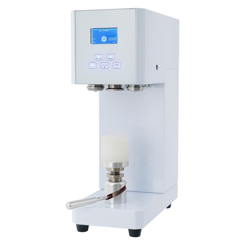 Automatic Pop Can Sealing Machine Can Sealer Container Plastic Bottles W/Counter
