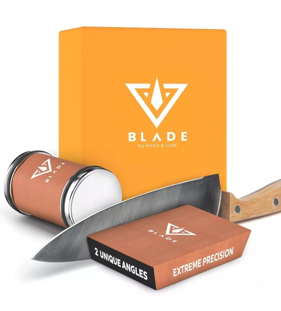 Hugo & Jude BLADE Rolling Knife Sharpener Sharpening Made Easy Ergonomic NEW!!!