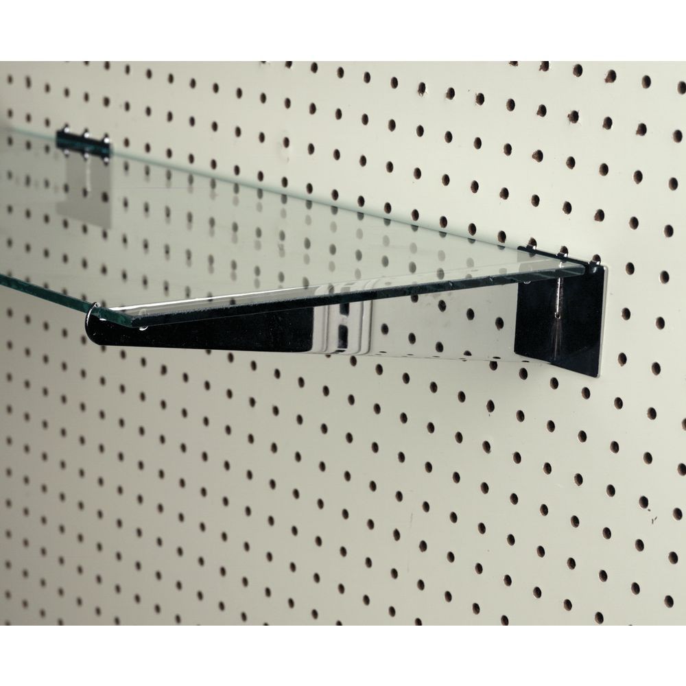 12" Pegboard Shelf Bracket Chrome