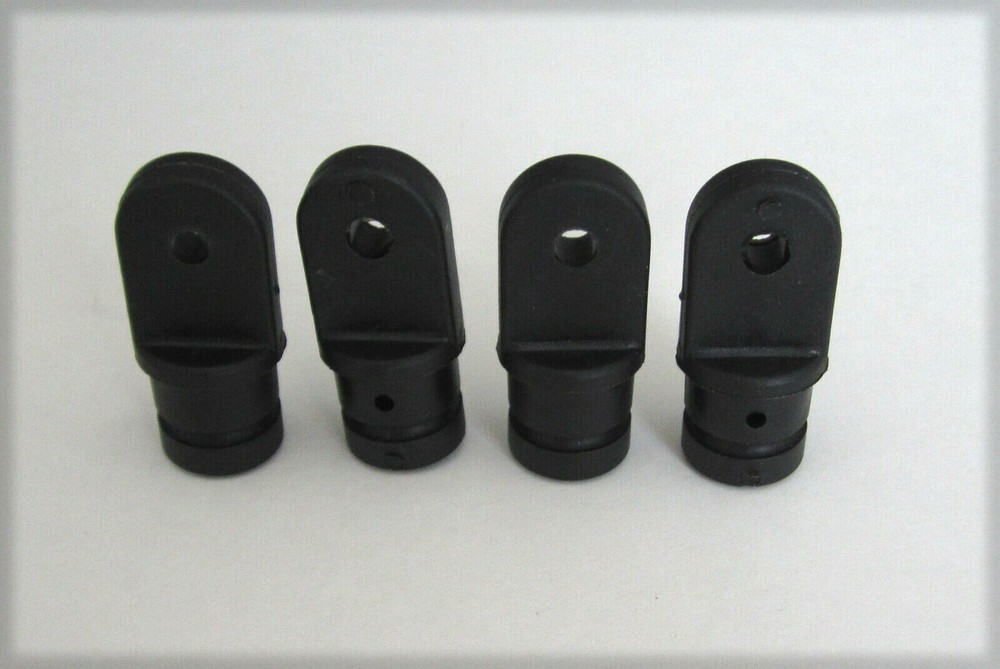 4 nylon 3/4" Round INSIDE EYE ENDS Bimini Boat Top black