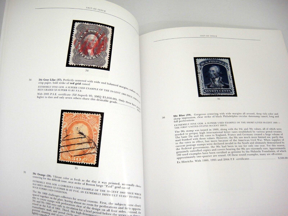 Siegel Auction Catalog Superb Used US Stamps Dr Edward Dauer Collection 2008