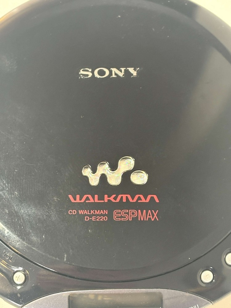 Sony CD Walkman D-E220 ESP Max Portable CD Player For Repair, No Disc Error