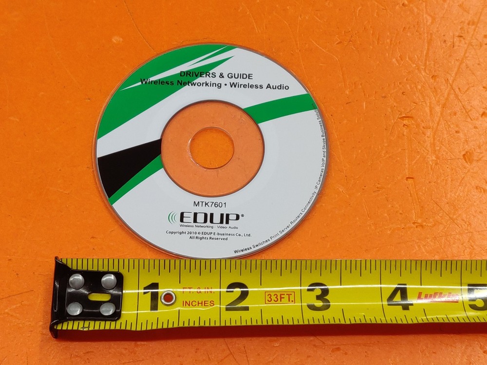 ⭐️⭐️⭐️⭐️⭐️ 2010 EDUP MTK7601 Wireless Networking/Audio Drivers & Guide Mini CD