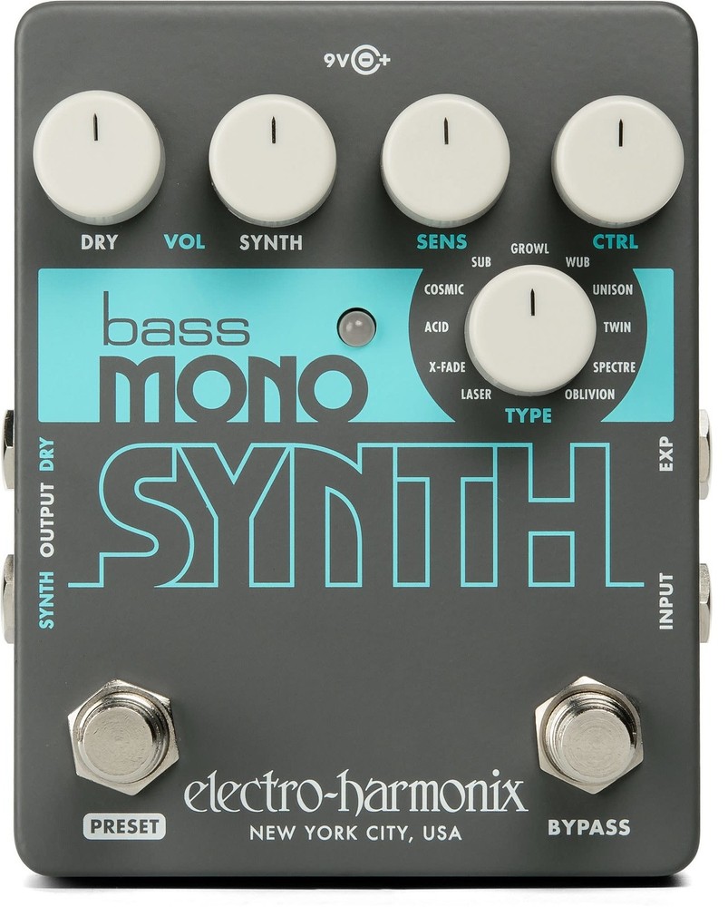 Electro Harmonix Bass Mono Synth Effects Pedal