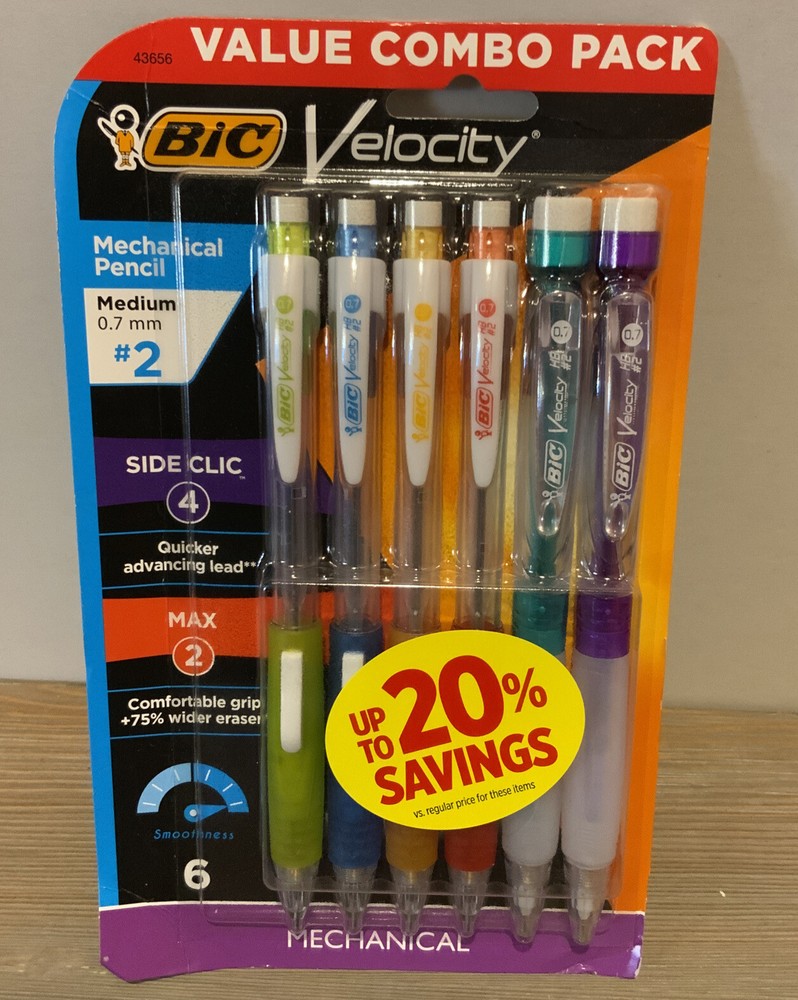 🌍 Bic Velocity Mechanical Pencils,Value Combo Pack,New ‼️