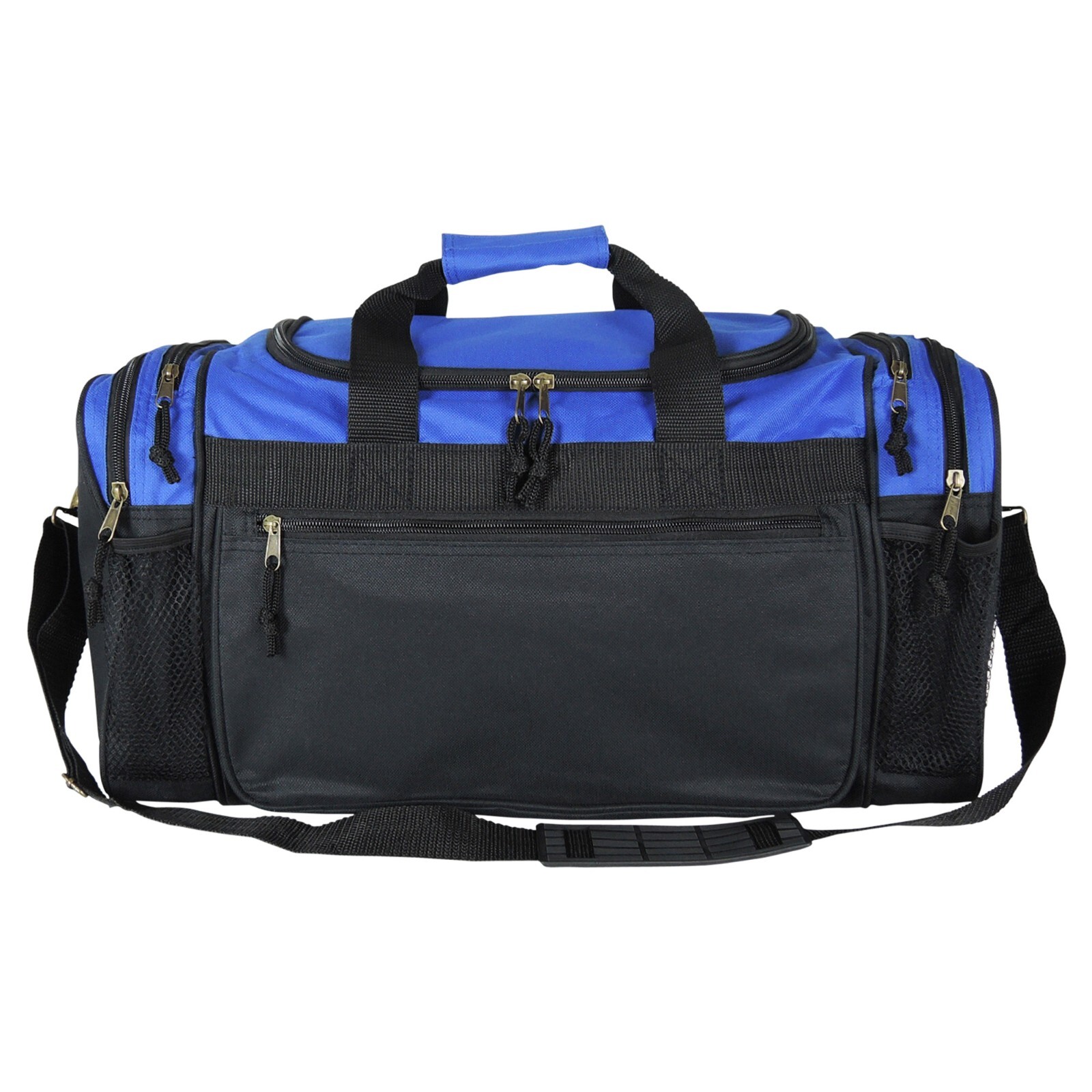 DALIX Brand New Duffle Bag Sports Duffel Bag in Black Gym Bag Royal Blue