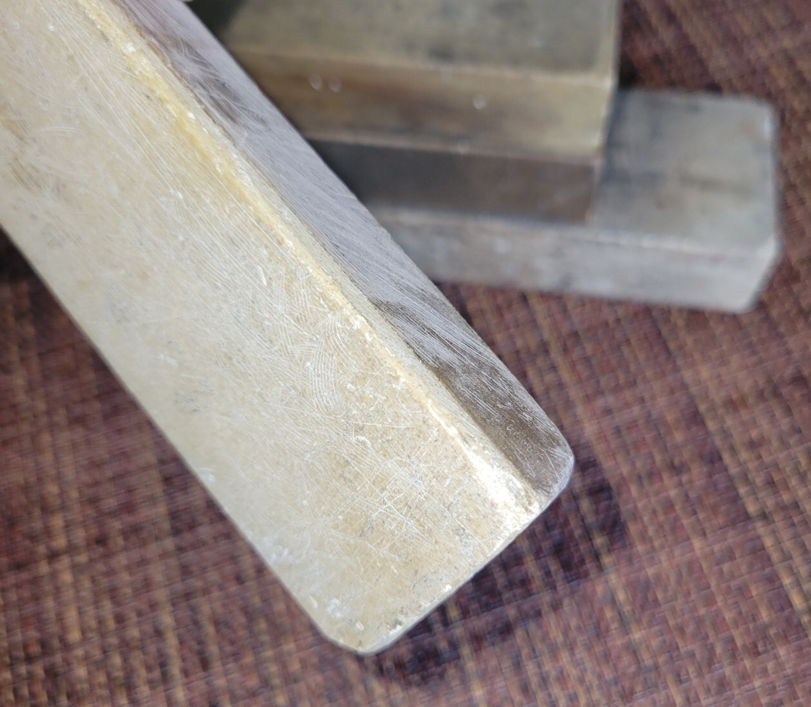 Lot of 5 Early Antique Sharpening Stones (2 Coticule) Hones