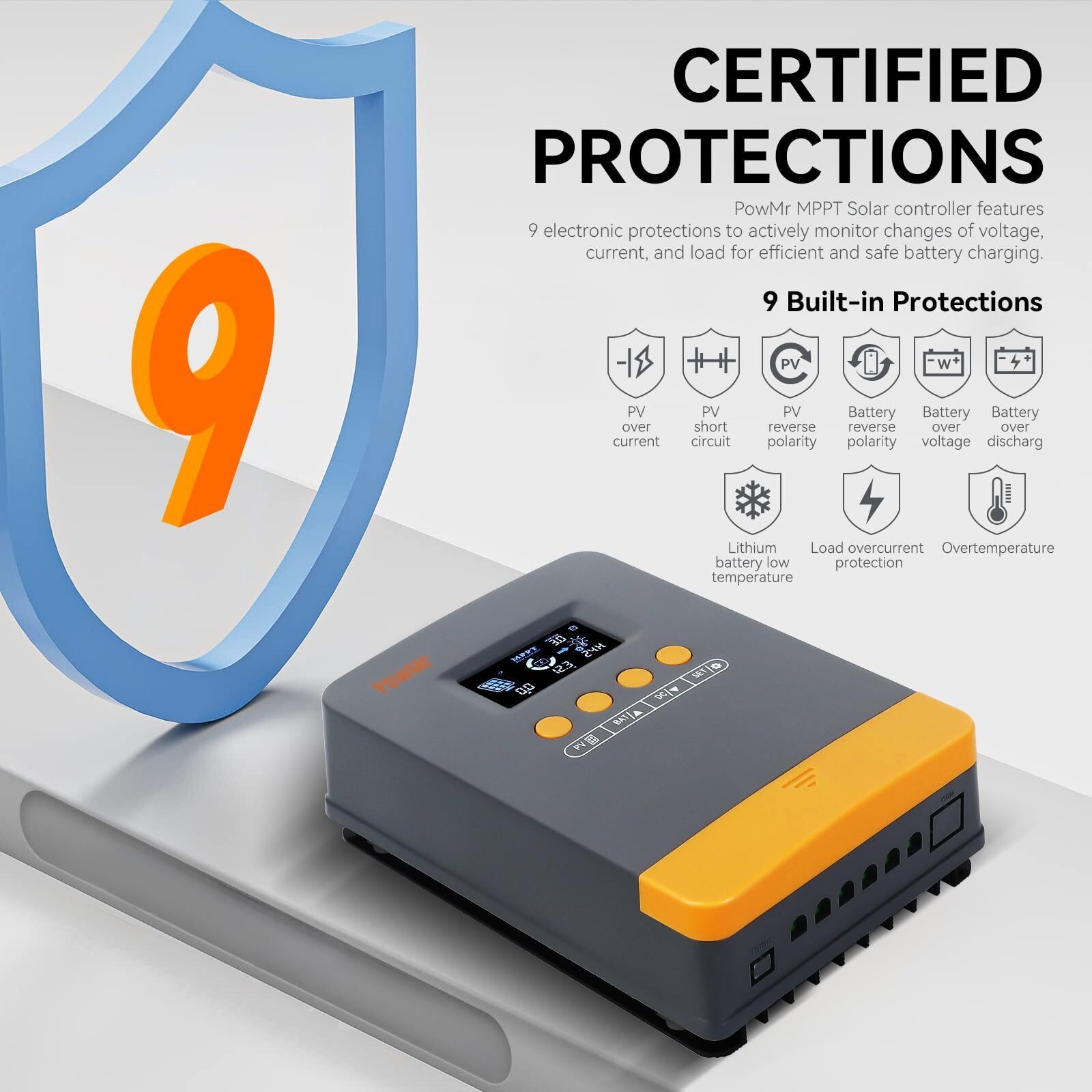 12V/24V/48V 25/45A/60A/100A MPPT Solar Charge Controller Panel Battery Regulator