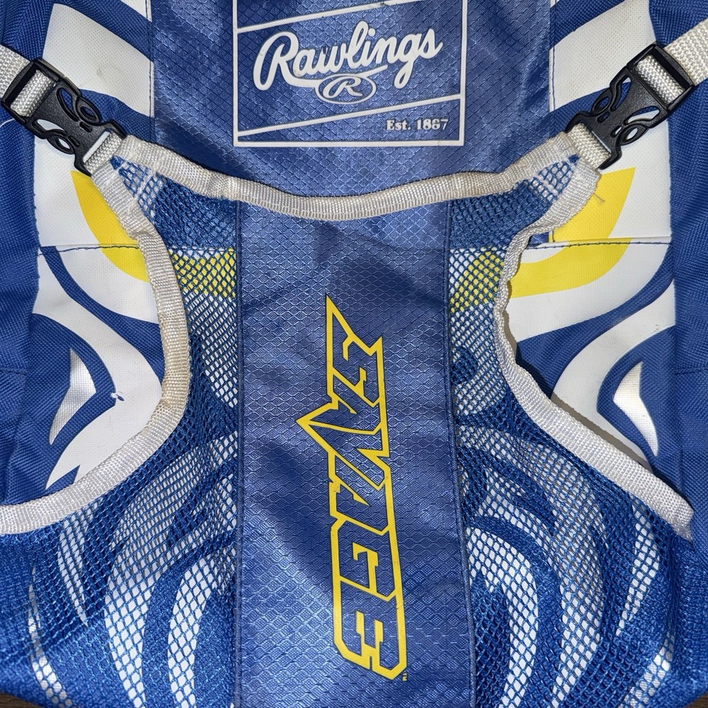 Rawlings Savage Blue BASEBALL 16" Backpack - Medium Sized - 2 Side Bat Sleeves