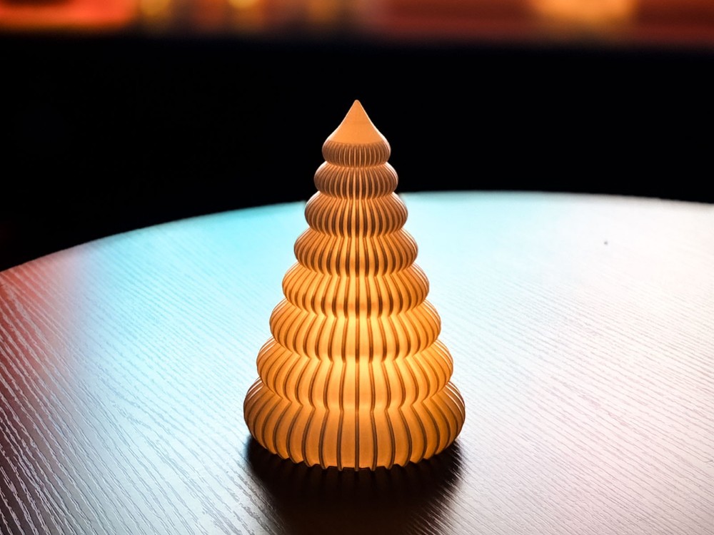 Christmas Ribbed LED Christmas Tree